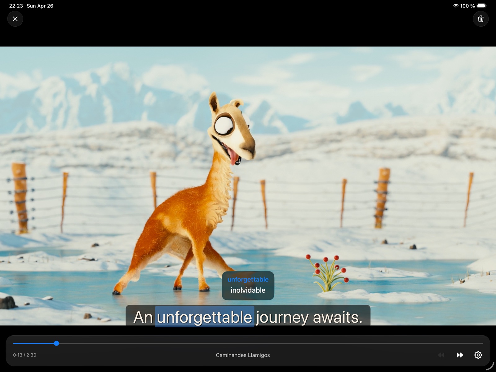 Tap a word to translate